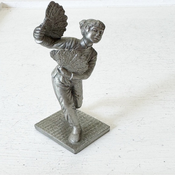 Vintage Chinese Fan Dancer Selangor Pewter - Picture 2 of 11